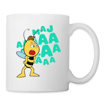 Biene Maja Willy schreit - Tasse - Weiß - Rechts
