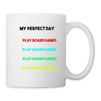 My Perfect Day Play Jeux de société Chemise cadeau amusant - Mug blanc - blanc - Droite