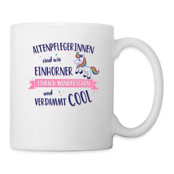 L’aide-soignante pour personnes âgées est comme une licorne adage aide-soignante - Mug blanc - blanc - Droite