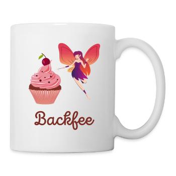 Backfee Bäckerin Backstube Kuchen Cupcake Muffin F - Tasse - Weiß - Rechts