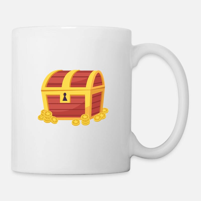 Schatzkiste - Tasse - Weiß