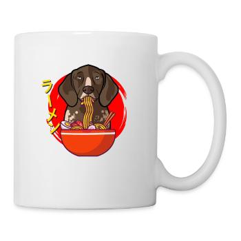 Kawaii Anime German Shorthaired Pointer Ramen Nood - Mug - white - Right