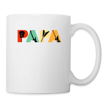 Retro Lead Guitar Dad, Funny Papa Lead Guitar Fath - Mug blanc - blanc - Droite