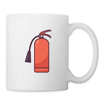 Instrument zur Brandbekämpfung - Tasse - Weiß - Rechts
