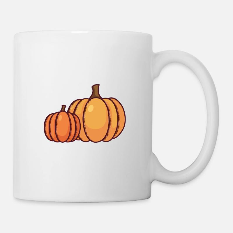Kürbisse - Tasse - Weiß