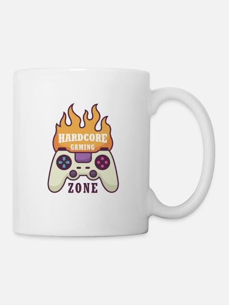Gamepad on Fire - Tasse - Weiß