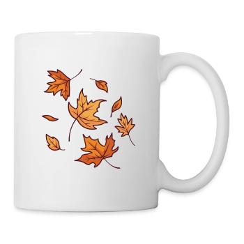 Feuilles d’automne - Mug blanc - blanc - Droite
