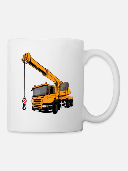 Crane Truck - Crane - Crane Truck - Crane Truck - Mug - white