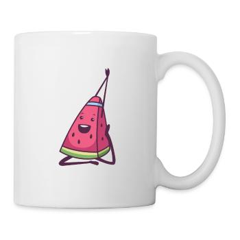 Étirement de la pastèque - Mug blanc - blanc - Droite
