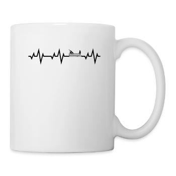 Carpenter carpenter planer heartbeat wood craft - Mug - white - Right