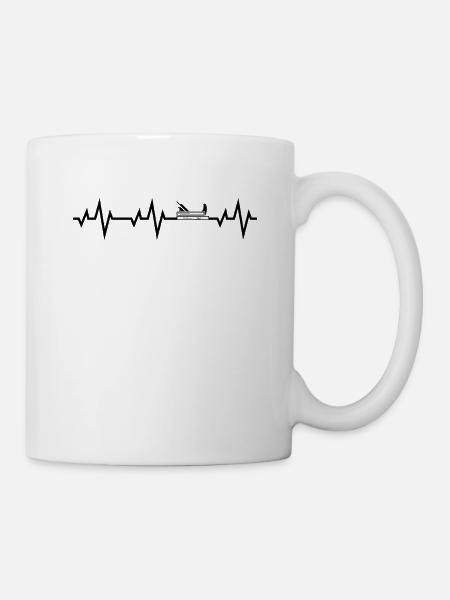 Schreiner Tischler Hobel Herzschlag Holz Handwerk - Tasse - Weiß
