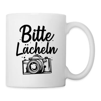 Fotograf Bitte Lächeln Fotografie Kamera Foto Foto - Tasse - Weiß - Rechts