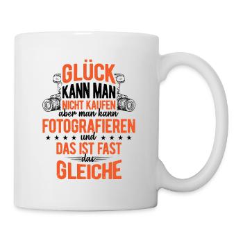 Man Kann Fotografieren Spruch Fotografie Fotograf - Tasse - Weiß - Rechts