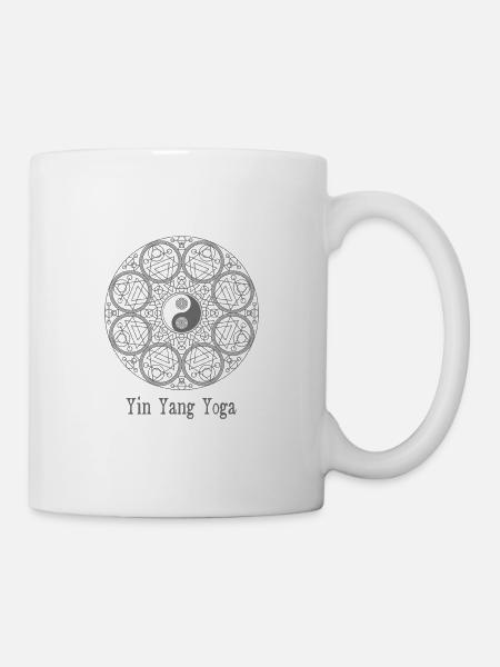Yin Yang Yoga - Tasse - Weiß