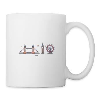 Toits de Londres - Mug blanc - blanc - Droite