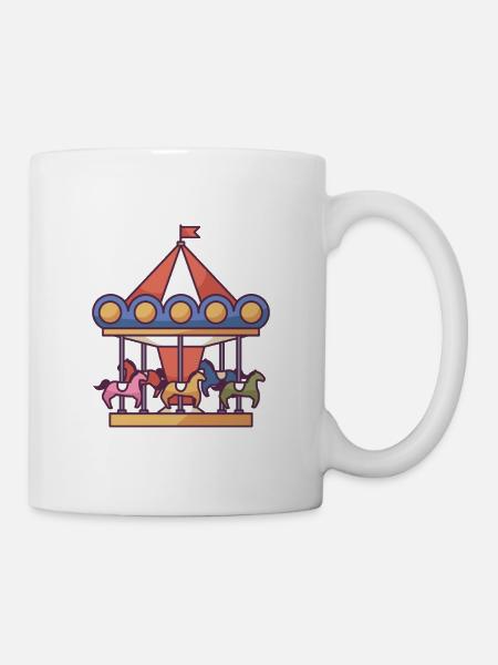 Merry Go Round Carousel - Mug - white