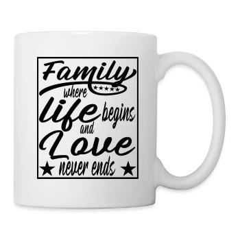 Family Marriages Families Children Starting a family - Mug - white - Right