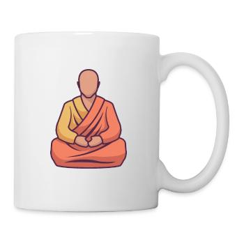 A Monk Practicing Yoga - Mug - white - Right