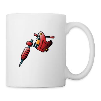 Machine à tatouer - Mug blanc - blanc - Droite