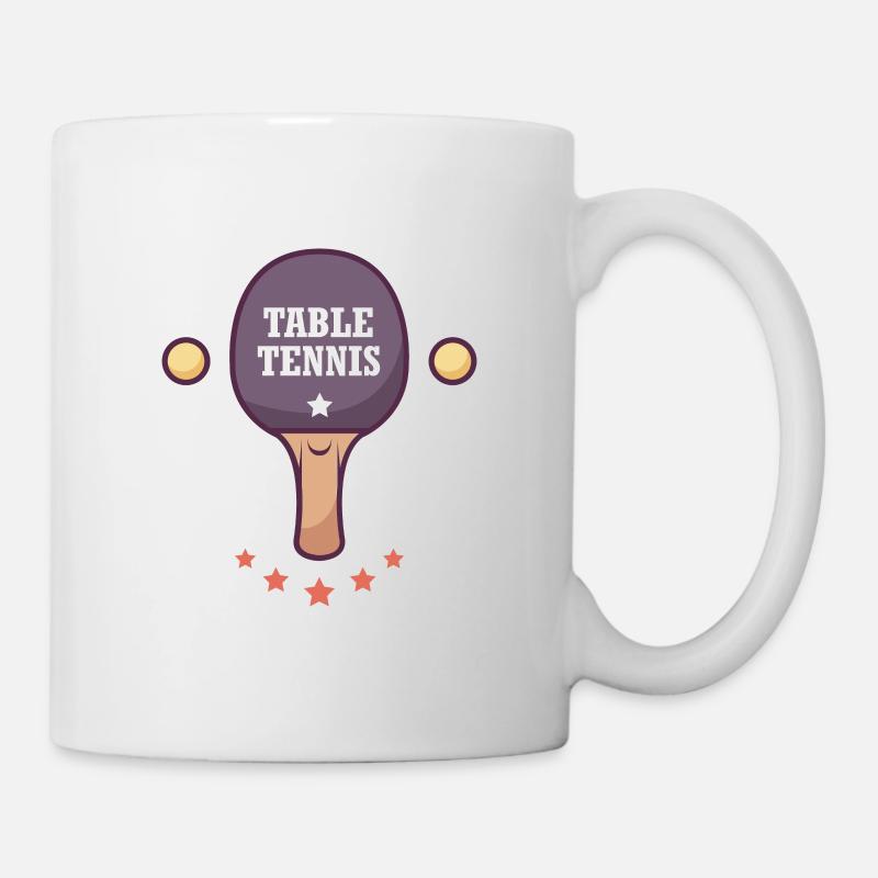Chauve-souris de ping-pong - Mug blanc - blanc