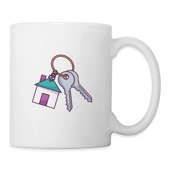Hausschlüsselbund - Tasse - Weiß - Rechts