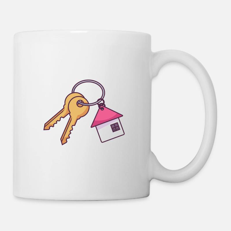 Clés de la maison - Mug blanc - blanc