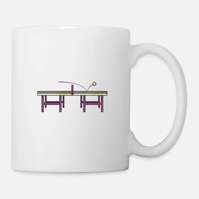 Table de ping-pong - Mug blanc - blanc