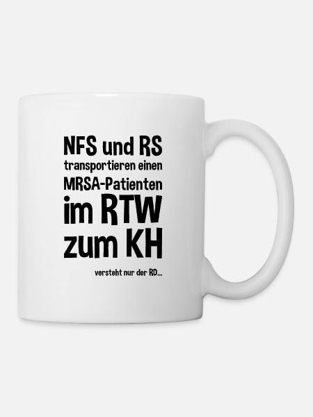 Notfallsanitäter Rettungssanitäter Spruch - Tasse - Weiß