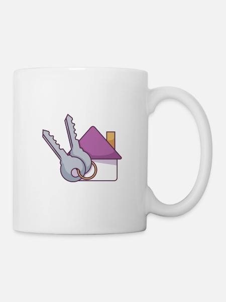 Les clés de la maison - Mug blanc - blanc