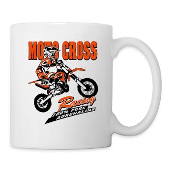 Kinder Motocross - KIDS MX - Tasse - Weiß - Rechts