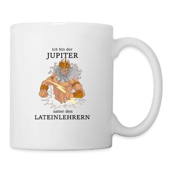 Jupiter unter den Lateinlehrern - Tasse - Weiß - Rechts