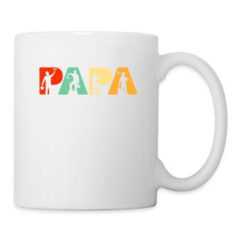 Funny Papa Painter Father's Day Gift for Dad - Mug - white - Right