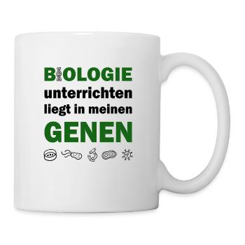 Biologie Lehrer Gene Biologe Bio - Tasse - Weiß - Rechts