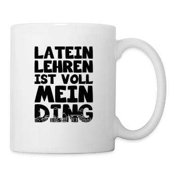 Lateinlehrer Latein Lehrer Rom - Tasse - Weiß - Rechts