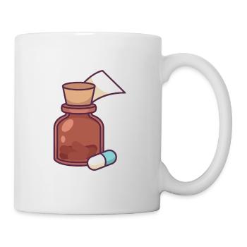 Medizinflasche - Tasse - Weiß - Rechts