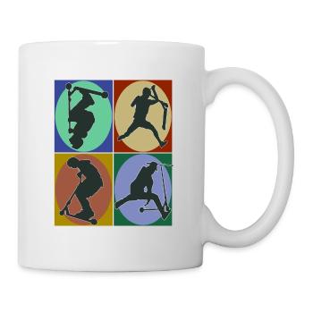 Scooter - Tasse - Weiß - Rechts