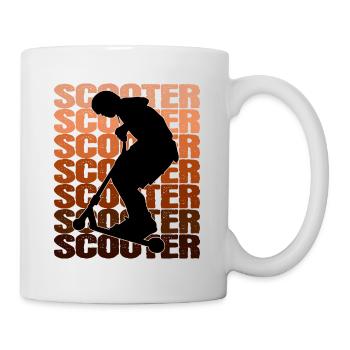 Scooter - Tasse - Weiß - Rechts