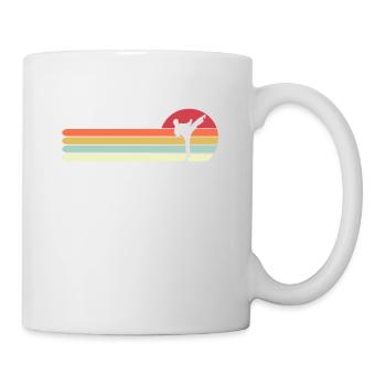 Cadeau de karaté vintage rétro pour papa, karaté drôle - Mug blanc - blanc - Droite