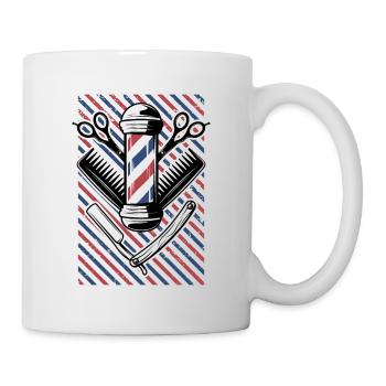 Hairdresser Friösr Barber Salon Gift Hair Cutter - Mug - white - Right