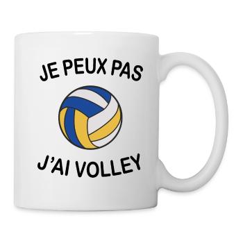 Je Peux Pas J'ai Volley - Mug blanc - blanc - Droite