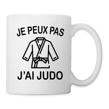 Je Peux Pas J'ai Judo - Mug blanc - blanc - Droite