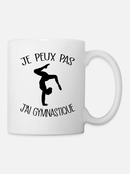 Je Peux Pas J'ai Gymnastique - Mug blanc - blanc