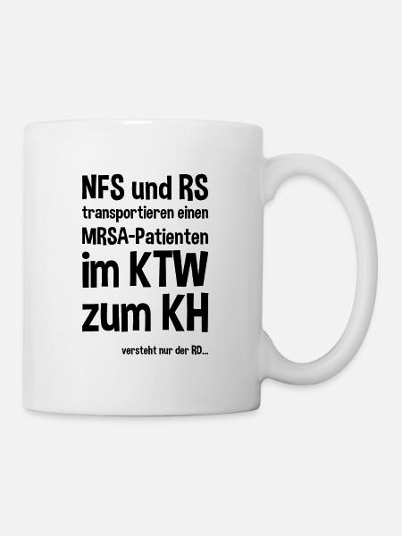 Notfallsanitäter Rettungssanitäter Spruch - Tasse - Weiß