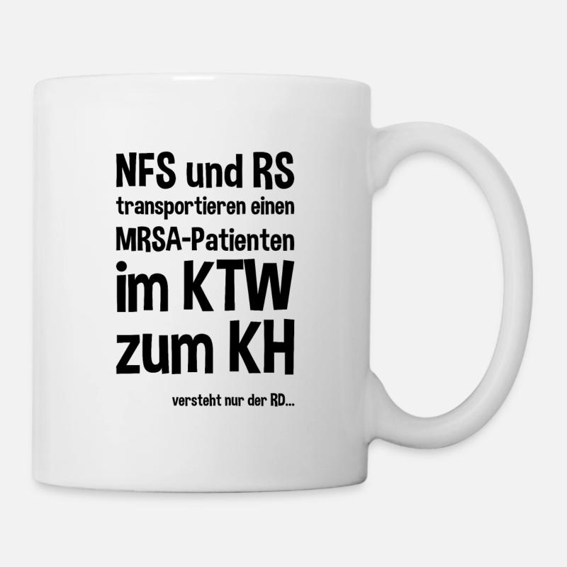 Notfallsanitäter Rettungssanitäter Spruch - Tasse - Weiß
