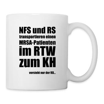 Rettungsdienst Notfallsanitäter Sanitäter - Tasse - Weiß - Rechts