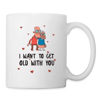 Together Old Couples Love Romantic - Mug - white - Right