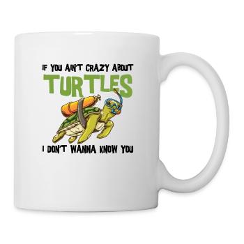 Amateurs de tortues de mer Plongée sous-marine - Mug blanc - blanc - Droite