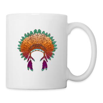 Native American Chief Wear - Mug - white - Right