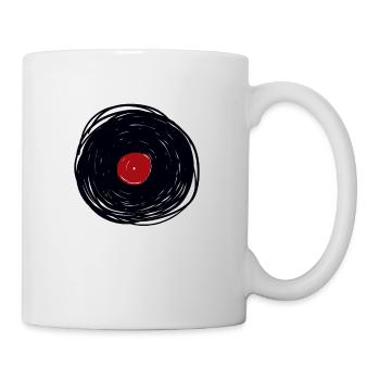 Disques vinyle LP disques de disques - Mug blanc - blanc - Droite