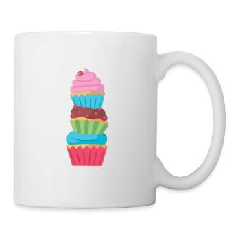 Food Cupcake Pile - Mug - white - Right